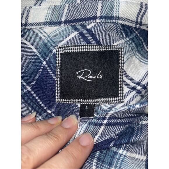 Rails Long Sleeve Button Up Top Size L - Picture 7 of 9